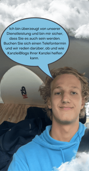 Tjark Bauer, der Sie zu einem Termin einlädt